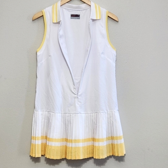 New!Beach Riot Bria Tennis Dress in White Sand. - Picture 7 of 16